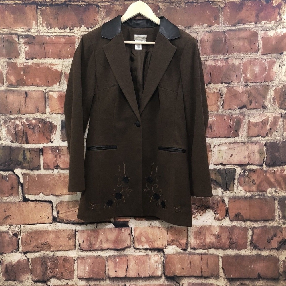Coldwater Creek Brown 2 Pocket  Riding Jacket